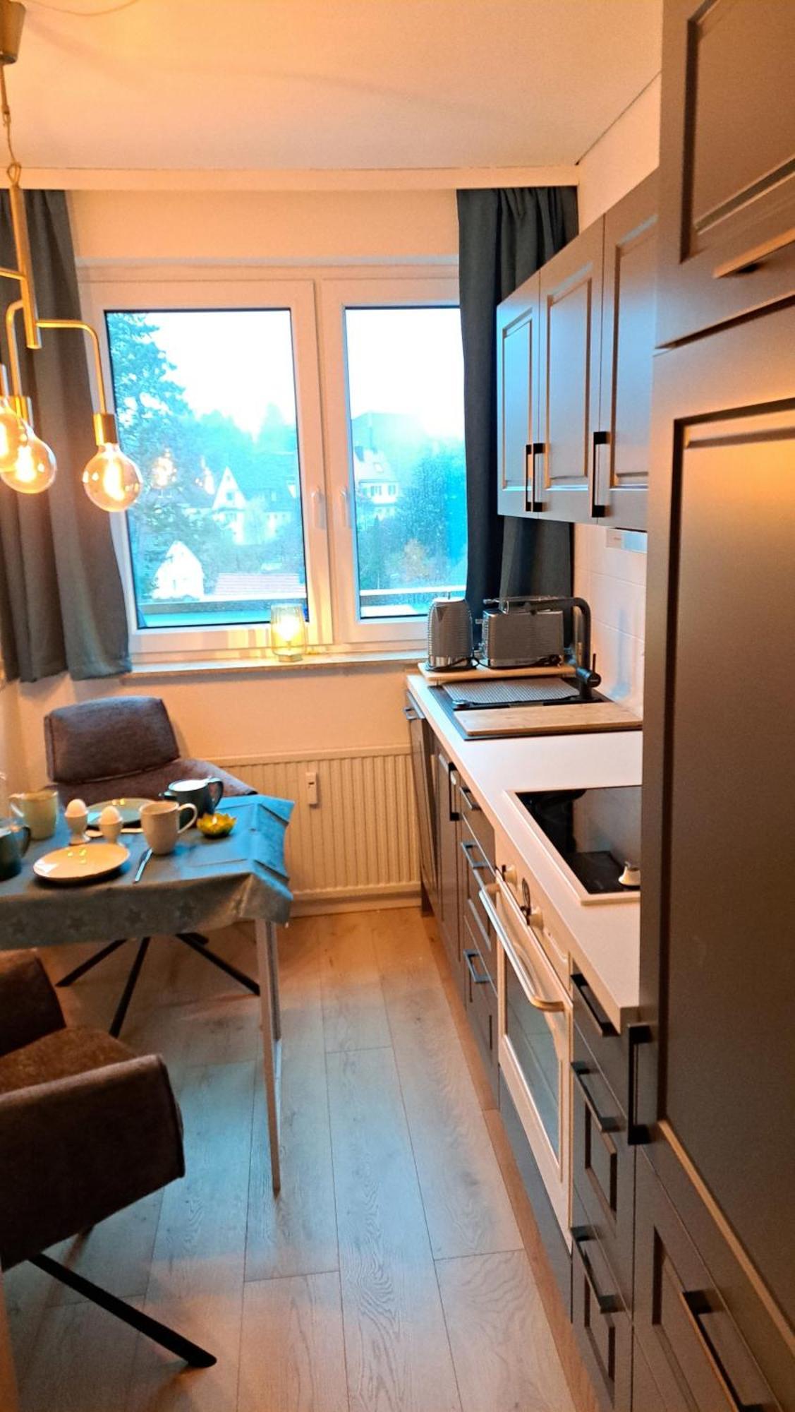 Ferienwohnung Das Kleine Penthouse Mit Kamin Bad Sachsa Exterior foto